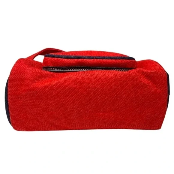 NWT 80s Vintage Sears Canvas Shoulder Bag Red Blue Colorblock - Picture 4 of 7